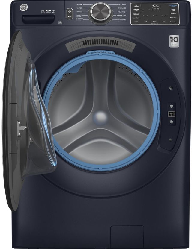 GE® 4.8 Cu. Ft. Sapphire Blue Smart Front Load Washer-1