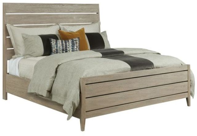 Kincaid Furniture Symmetry Sand Incline Oak High Foot Board Queen Bed 0