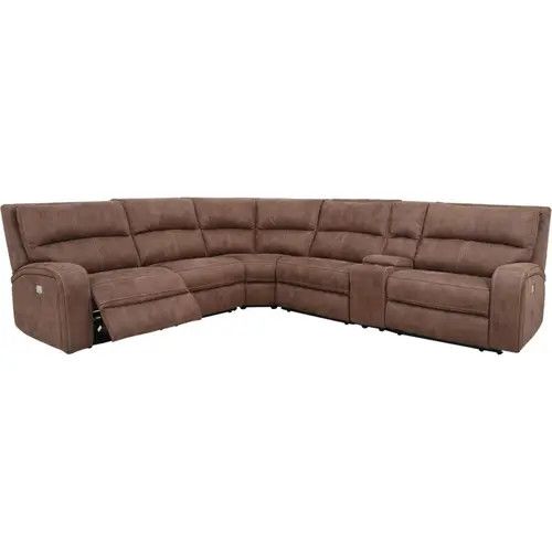 Cheers Man Wah Polarice 6-Piece Kahlua Power Reclining Sectional Set ...