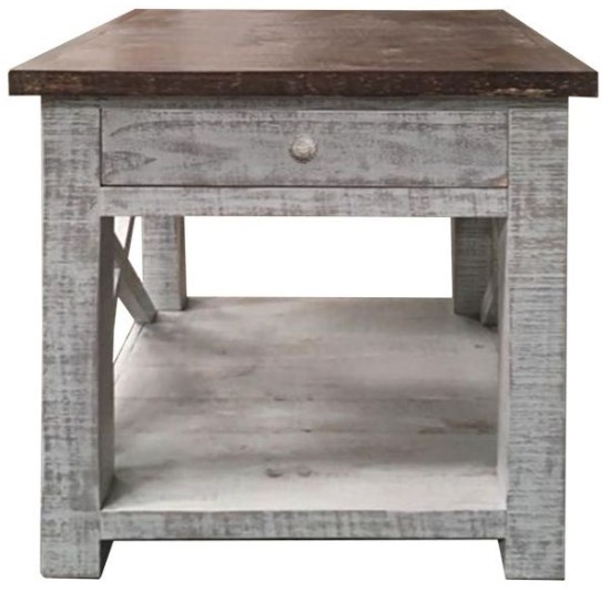 farmhouse grey end tables