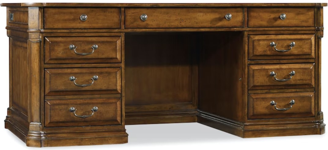 Hooker® Furniture Tynecastle Warm Chestnut-Colored Alder Executive Desk