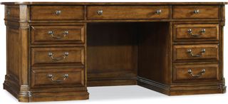 Hooker® Furniture Tynecastle Warm Chestnut-Colored Alder Executive Desk