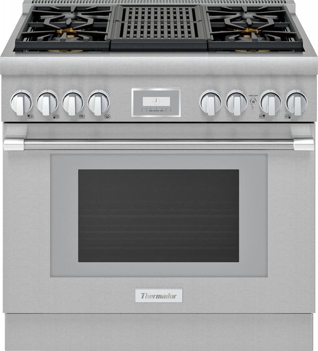 Thermador® Pro Harmony® 36" Stainless Steel Pro Style Dual Fuel Range-0