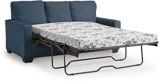 Signature Design by Ashley® Rannis Navy Full Sofa Sleeper | Denno's ...