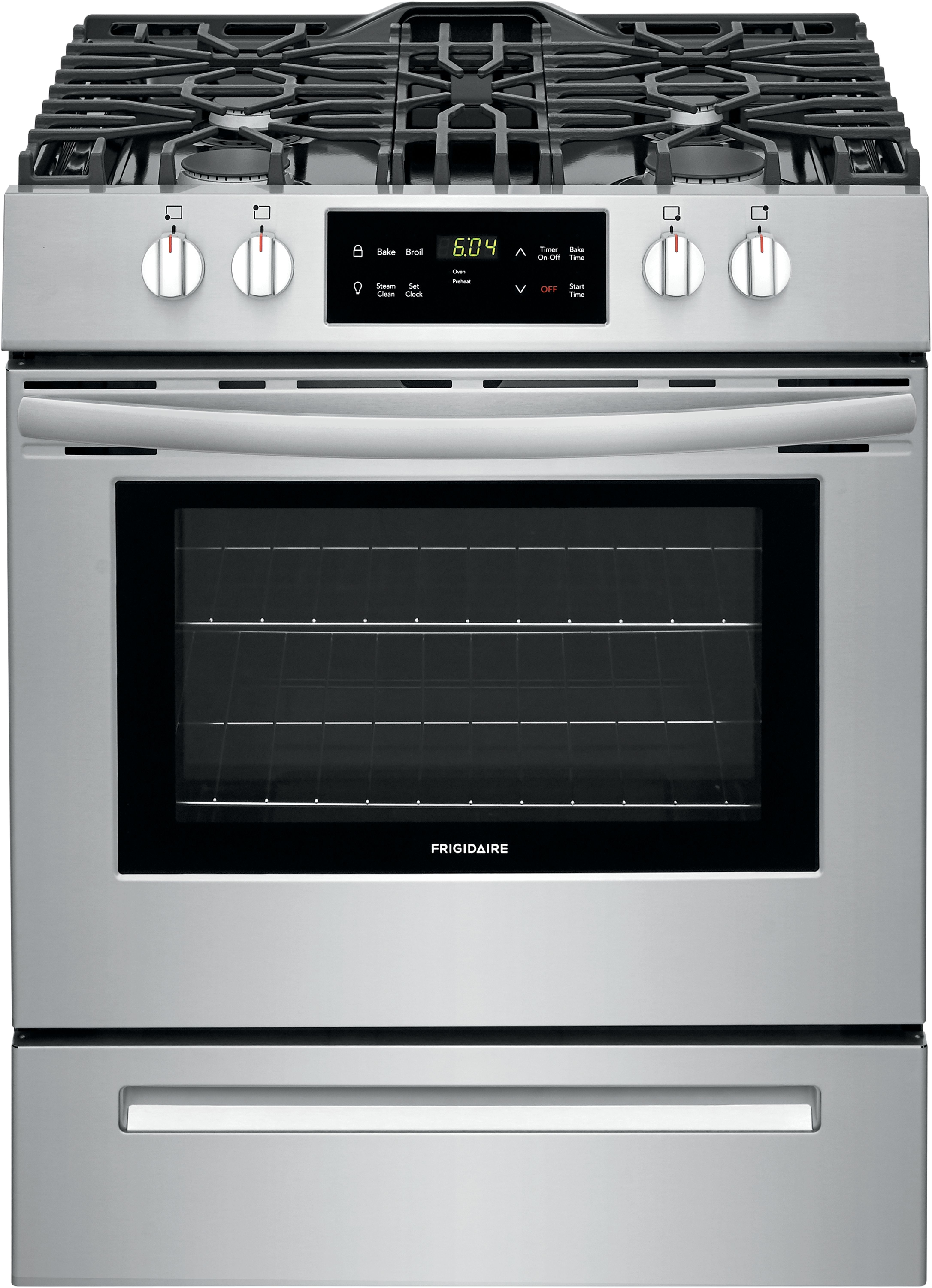 Frigidaire® 30" Stainless Steel Free Standing Gas Range-FFGH3051VS