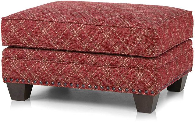 Smith Brothers 235 Collection Red Ottoman 1