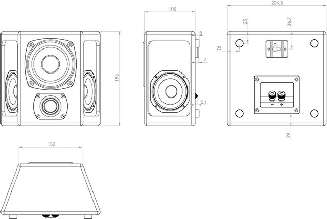 M&K Sound® 4" White Satin On-Wall Speaker (Pair) 4