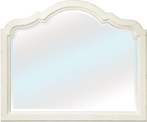 Riverside Furniture Grand Haven Feathered White Landscape Mirror