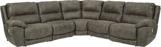 Signature Design by Ashley® Cranedall Quarry 5-Piece Power Reclining Sectional