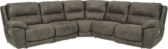 Signature Design by Ashley® Cranedall 5-Piece Quarry Power Reclining Sectional-0