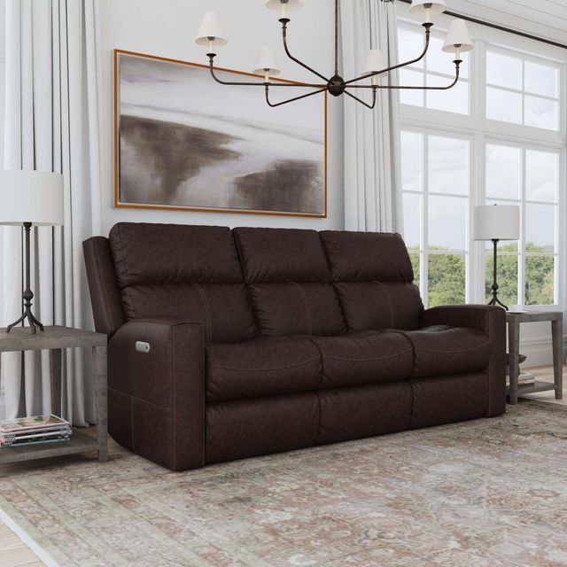 Flexsteel® Score Power Reclining Sofa with Power Headrests and Lumbar ...