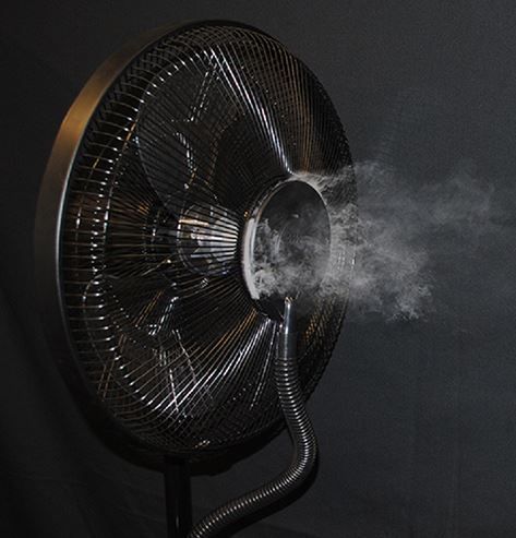 CoolZone by Sunheat® White Dry Mist Bluetooth Speaker Fan 5