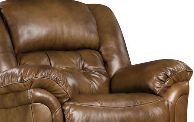 HomeStretch 155 Chaps Saddle Leather Power Rocker Recliner-1