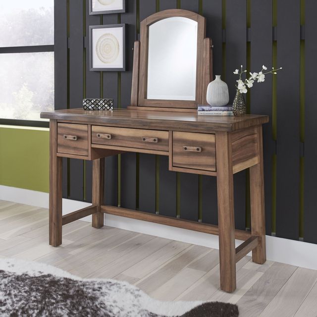 homestyles® Forest Retreat Brown Vanity with Mirror-3