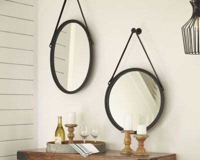 Miroir d'accentuation Dusan, noir, Signature Design by Ashley® 2