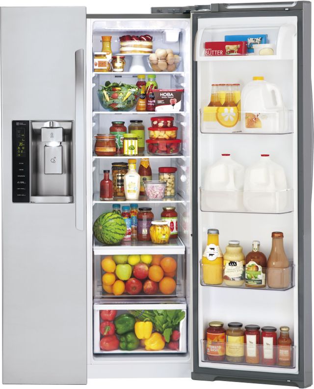 LG 21.91 Cu. Ft. Stainless Steel Counter Depth Side-by-Side Refrigerator-LSXC22426S-2