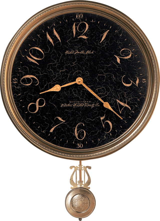 Howard Miller® Paris Night Antique Brass Wall Clock 0