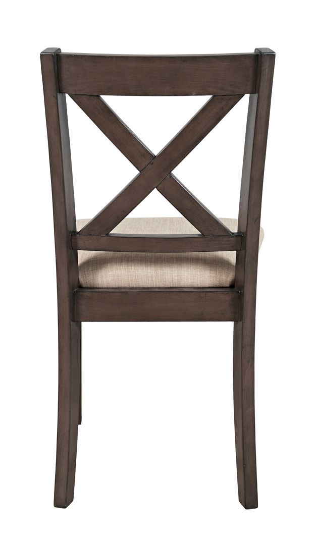 Jofran Hobson Grey X-back Chair-2