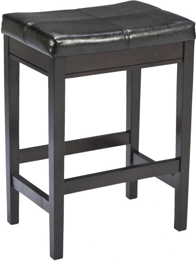 Signature Design by Ashley® Kimonte Dark Brown Upholstered Counter Height Stool