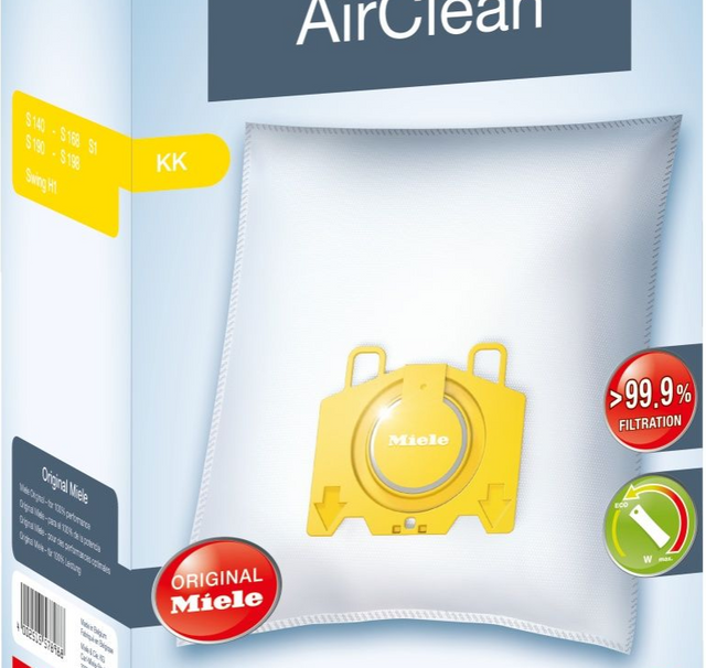 Miele Vacuum AirClean 3D Efficiency FilterBags Type KK-2