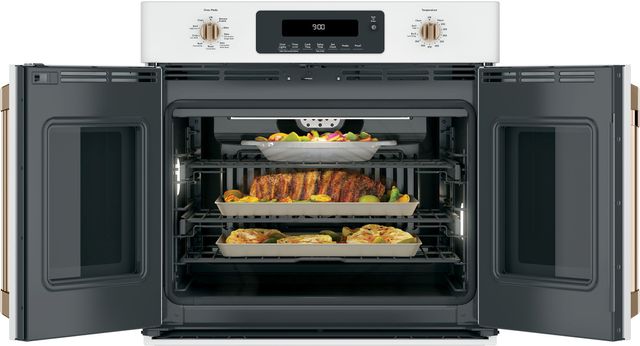 Café™ 30" Matte White French Door Electric Single Oven Built In-2