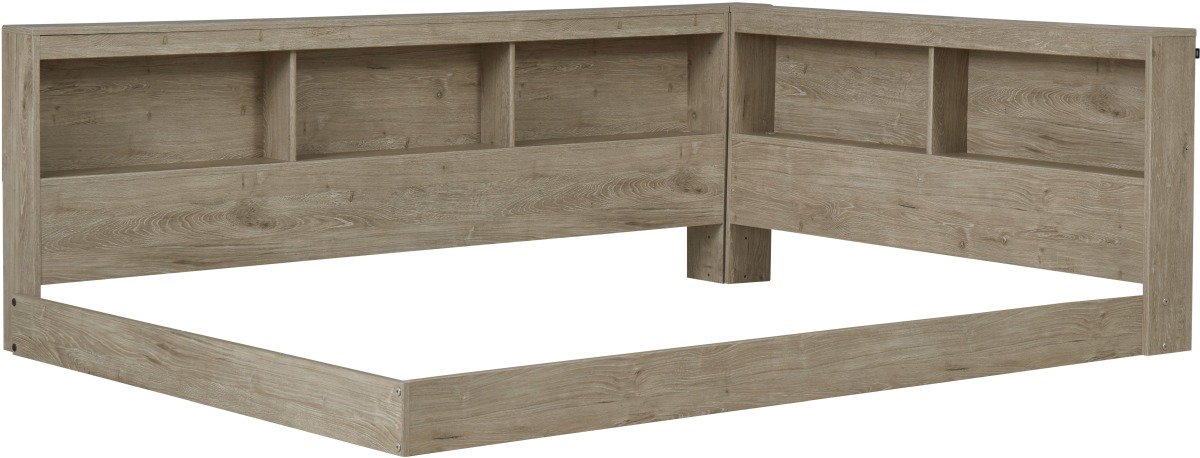 Signature Design by Ashley® Oliah Natural Full Bookcase Storage Bed