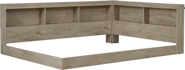 Signature Design by Ashley® Oliah Natural Full Bookcase Storage Bed-2