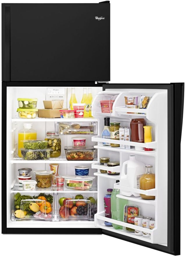 Whirlpool® 18.2 Cu. Ft. Black Top Freezer Refrigerator 6