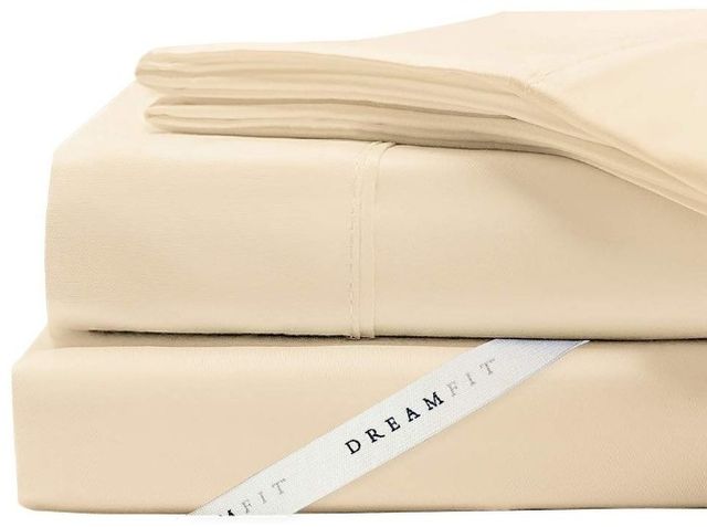 DreamFit® Degree 2 Fine Combed Cotton Ivory Queen Sheet Set 13