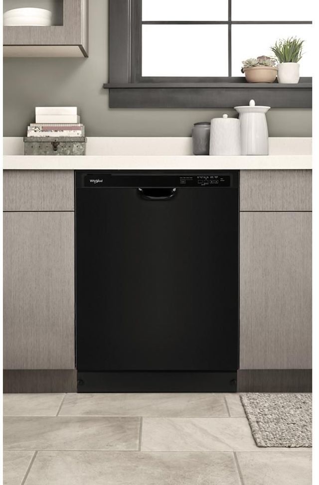 Whirlpool® 24" Black Front Control Built In Dishwasher 9