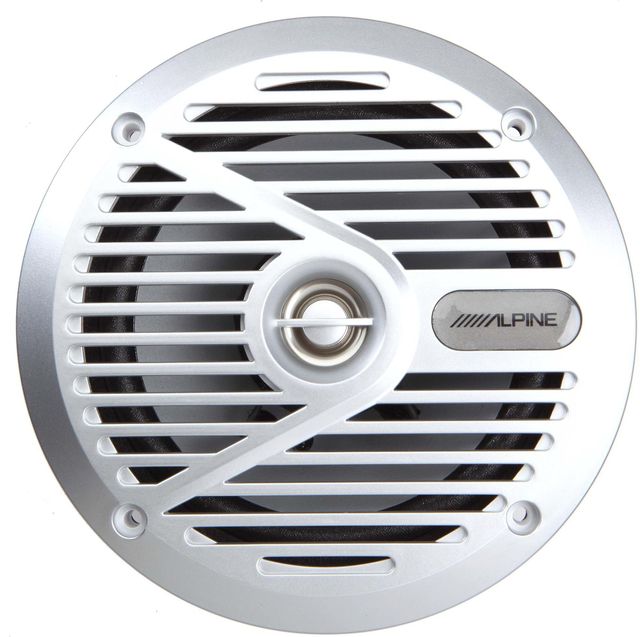 Alpine® SPS-M601 Silver 6.5” Coaxial 2-Way Marine Speaker 1