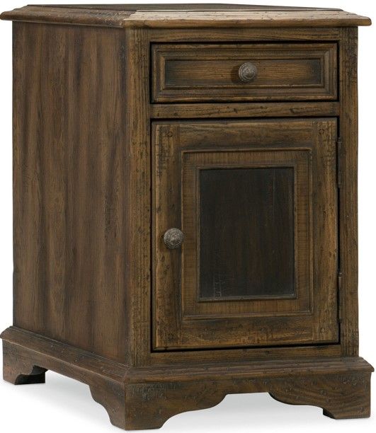 Hooker® Furniture Hill Country Dewees Timeworn Saddle Brown Chairside Chest-0