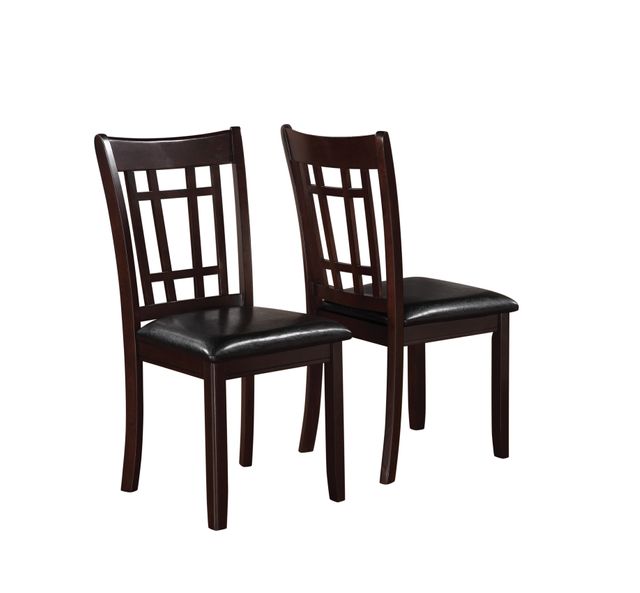 Coaster® Dalila Lavon Set of 2 Black Espresso Dining Side Chairs-1