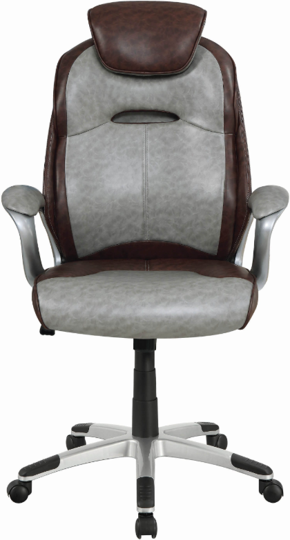 Coaster® Upholstered Office Chair Brown And Grey