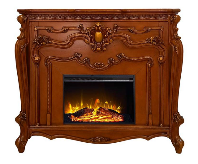 ACME Furniture Picardy Honey Oak Fireplace