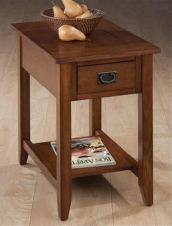 mission style chairside table