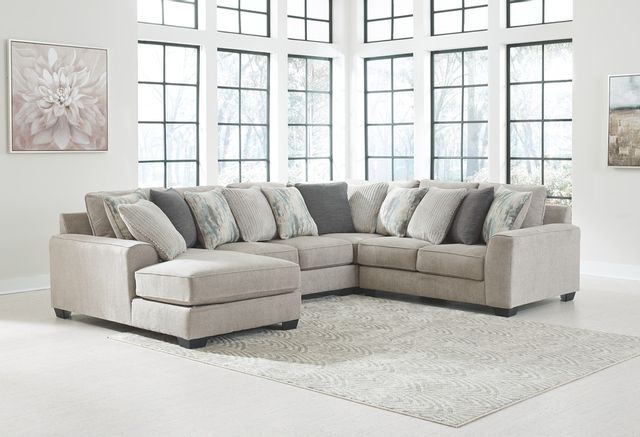Benchcraft® Ardsley Pewter 4-Piece Sectional with Chaise 1