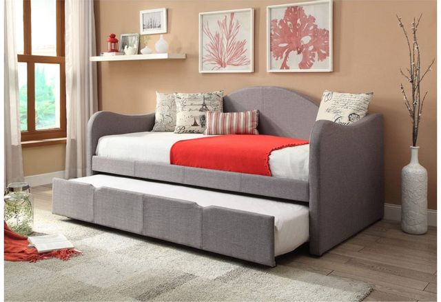 Powell® Upholstered Grey Twin Day Bed-2