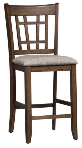 Liberty Furniture Santa Rosa II Brown Lattice Back Counter Chair