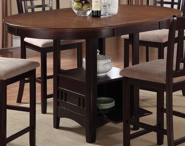 Coaster® Lavon 5 Piece Brown Counter Height Dining Table Set-1
