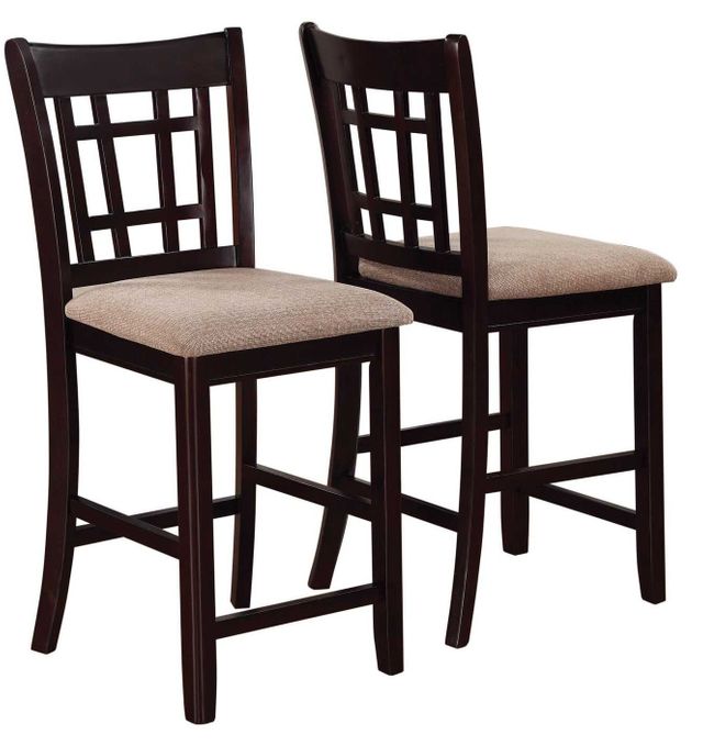 Coaster® Lavon 5 Piece Brown Counter Height Dining Table Set-3