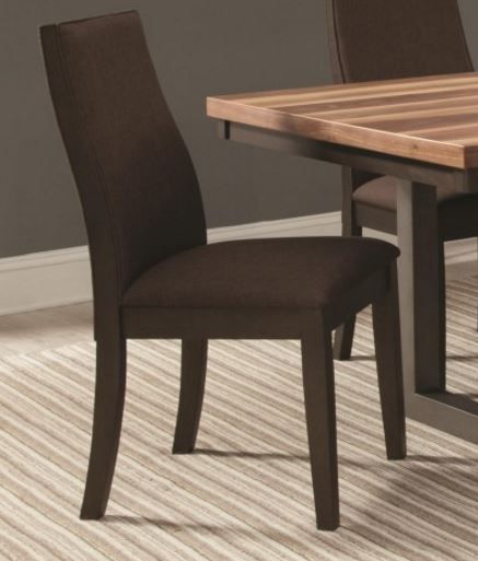 Coaster® Spring Creek Set of 2 Rich Cocoa Brown Upholstered Side Chairs 1