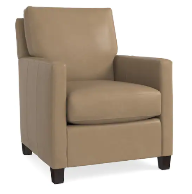 Bassett® Furniture Trent Sable Leather Accent Chair