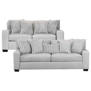 Behold Home Grady Grey Sofa and Loveseat