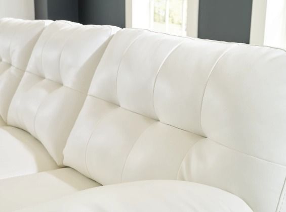 Signature Design by Ashley® Donlen 2-Piece White Sectional with Chaise 2