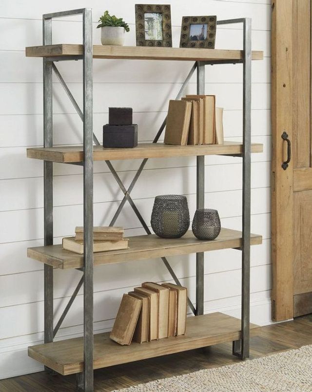 Signature Design by Ashley® Forestmin Brown and Black Bookcase 2