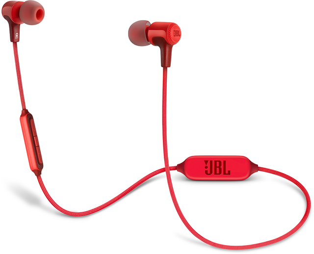 In-Ear Headphones-Red-JBLE25BTRED | M & H Appliance