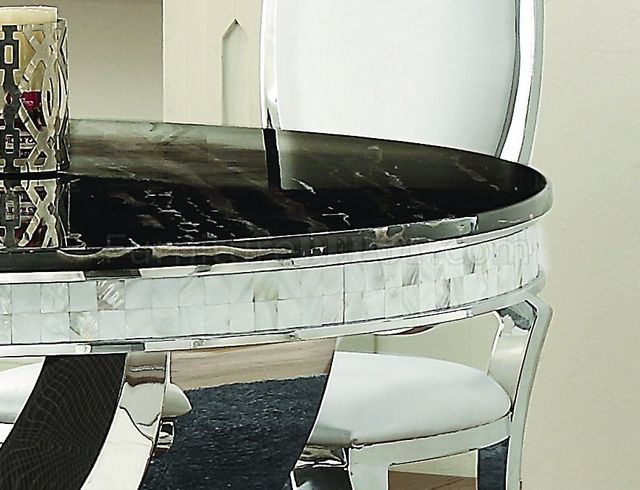 Coaster® Anchorage Chrome Dining Table 1