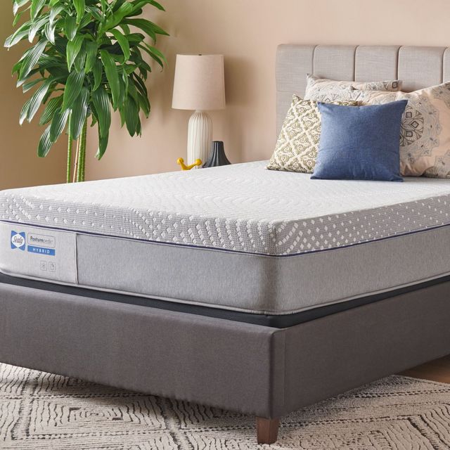 Twin Sealy Posturepedic Hybrid Lacey 13" Firm Mattress-0