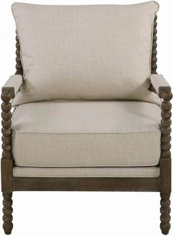 Coaster® Traditional Oatmeal/Natural Accent Chair